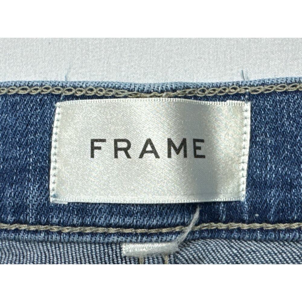 FRAME Denim Women's Le Garcon Straight Leg Blue Jeans - Size Tag Missing (36x29) - Picture 3 of 4
